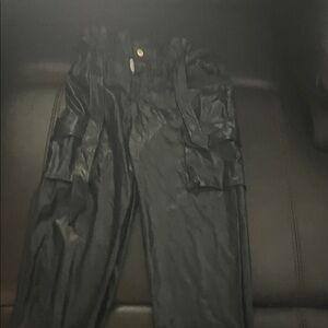 Three Hearts Black Cargo Pants for Women